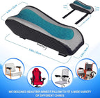 BEAUTRIP Ergonomic Armrest Pads- Office Chair Arm Rest Cover Pillow - Elbow Support Cushion for Computer, Gaming and Desk Chairs (Set of 2, Mesh Cover)