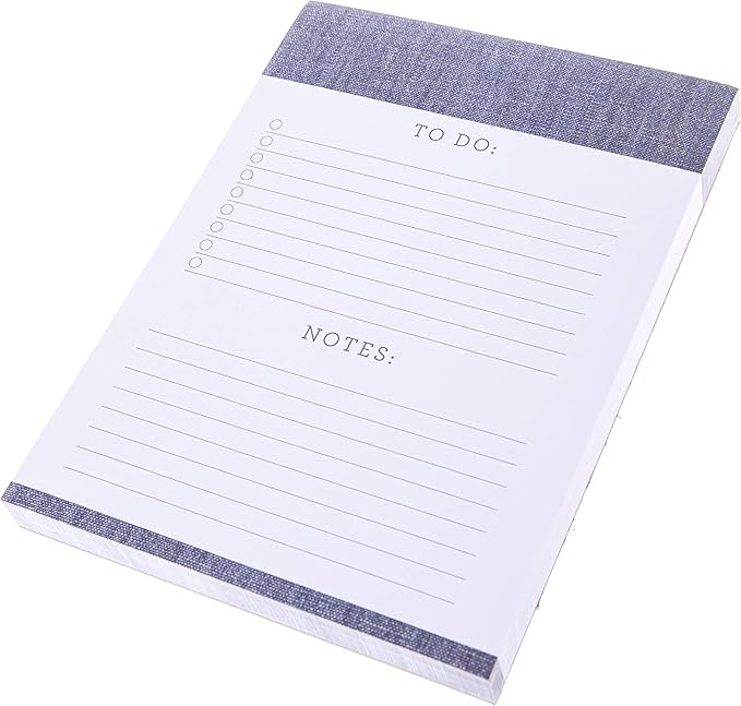 Graphique Large Notepad, Chambray - Notepad with 150 Tear-Off Sheets, 6" x 8" - Perfect for Lists, Notes, and More (LNP162)