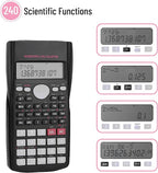 Mr. Pen- Scientific Calculators Bulk, 24 Pack, 2 Line, 240 Functions, 12 Digit Math Calculator Scientific with Protective Hardcover