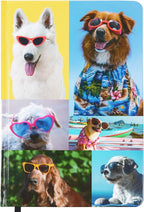 Kathy & Jiggs: Cool Dog A5 Lined Journal 160 Pages, 5.8 X 8.4 Hardcover Notebook, College Ruled: Cute Aesthetic Gifts for Dog Mom, Dads, Kids, Animal Lovers, Men, Women, Note Book, Diary, Journaling