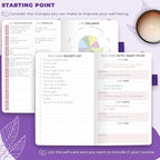 Clever Fox Self-Care Journal Pocket – Daily Reflection Notebook – Mental Health & Personal Development Planner, Meditation & Mood Log (Purple)