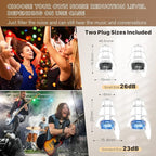 Hearprotek Concert Ear Plugs, 2Pairs Reusable high Fidelity Musician Ear Plugs for Concerts Loud Music-Noise Reduction Ear Protection earplugs for Rave,Festival,Music,Tinnitus Relief
