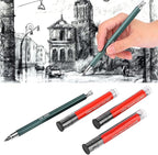 Fayelume 4mm Lead Holder, Mechanical Pencil Lead, Clutch Pencil, with Charcoal Pencils Core, for Art Sketching Calligraphy Marking