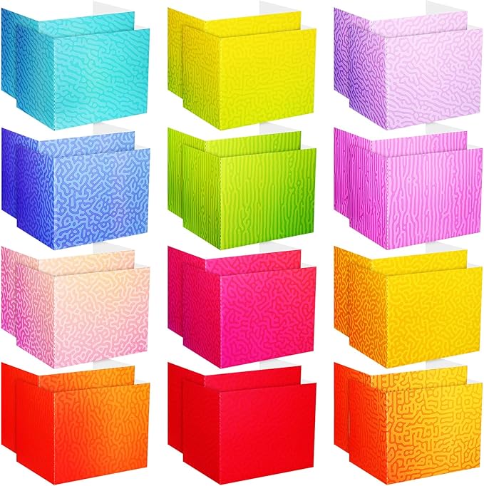 SATINIOR 24 Pcs Desk Dividers for Students, 12 Colors Testing Dividers Privacy Folders for Classroom Must Have Bulk, Study Panel for School Teacher Student Study Supplies(Swirl Style)