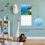 2026 Wall Calendar,Calendar 2026, November 2025 - December 2026, Wall Calendar Island Serenity, 12" x 24" Opened,Full Page Months Thick & Sturdy Paper for Gift Perfect Calendar Organizing & Planning