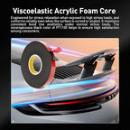Automotive Acrylic Plus Attachment Tape 0.55" x 18Ft Made of 3M Double Sided Tape PT1100 Heavy Duty for Moldings Claddings Panels Pads and Other Car Automotive Applications