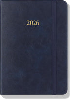Wykeham's Executive 2026 Daily Journal Planner – US Public Holidays & Format – Customization Available (Royal Blue, 6"×4.5")