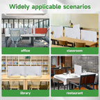 4 Pack Desk Privacy 23.6" x 23.6" Acoustic Divider Panel Portable Desk Partition Desk Divider Noise Visual Isolate Table Divider for Student Study Reception Area Office Library
