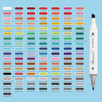 Buecs Alcohol Markers: Double Tipped Art Marker, 120 Count, suitable for Adults Artists Painting, Coloring Drawing Sketching, Multicolor