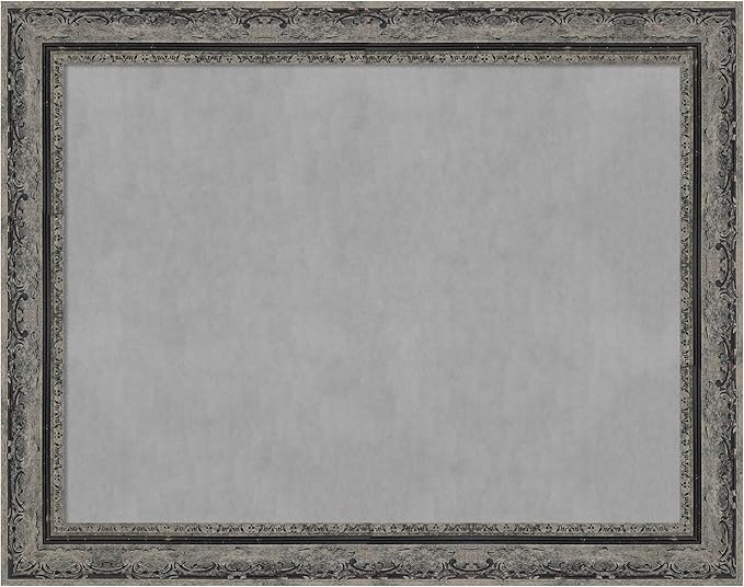Amanti Art Black Framed Magnetic Board 22x28 Medium Vision Board for use with Magnets, 100% Metal Sheet to Display Items as Office Decor or for Home Organization in mudroom, Kitchen or Kids Room