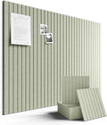 Fluxynara Large Felt Bulletin Board 48" x 36" Cork Board Alternative-12 Pack with 70 Safe Removable Adhesive Tabs, Cork Boards for Walls Cork Board for Home Office Classroom Pin Board (Sage)