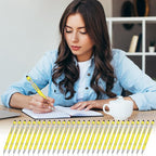 Zonon 38 Pieces Rubberized Ballpoint Pen with Stylus Tip Stylish Metal Pen Capacitive Styli with Soft Rubberized Grip, Black Ink for Most Devices(Yellow)