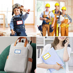 MFLABEL® Colorful Plain Name Tag Labels - 200 Stickers, 3.5 x 2.25 Inch, Colorful Border Name Tags for Office, Meetings, School, Home, Events, and Parties