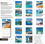 2026 Wall Calendar,Calendar 2026, November 2025 - December 2026, Wall Calendar Beaches, 12" x 24" Opened,Full Page Months Thick & Sturdy Paper for Calendar Organizing & Planning