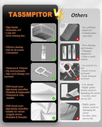 Keyboard Cleaning Kit Keyboard Cleaner, All in One Computer Screen and Laptop Cleaner, Compact Portable Electronic Laptop Cleaning Kit with Soft Brush and Spray for MacBook iPad iPhone Earbud, Black