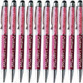 Yucold Customized Pens with Name/Logo - Touch Screen Stylus Ballpoint Pen, Perfect for Weddings, Business & Personalized Gifts (Wine red,500)