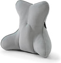 Ailuteie Lumbar Support Pillow(Pat. Pend) – Multi-Functional Ergonomic Back Cushion for Office Chair, Car Seat & Sofa, Reading Pillow with Firm Multi-Zone Support to Relieve Lower Back Pain,Zinc Gray