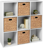 Best Choice Products 9-Cube Storage Organizer, 13.5in Shelf Opening, Bookcase, Display Shelf, Customizable w/ 3 Removable Back Panels – White