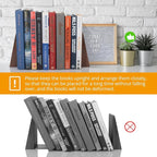 DRELIFAM Walnut Book Ends Heavy Duty Handmade Book Ends for Shelves Decorative Bookends to Hold Heavy Books (Black Walnut Wood Small)