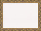 Amanti Art White Cork Board for Wall, 24x32 Vision Board with Gold Frame, Medium Corkboard Office Decor for Home Organization, Traditional Corkboard Pinboard to Display Items for Home Organization