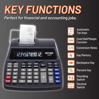 Victor Thermal Printing Calculator with Check & Correct – Fast, Ink-Free Printing, Large Screen, Smudge-Free Results for Office & Accounting