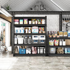 SDXYSTCE 48" W Garage Storage Shelves Heavy Duty, 3000LBS Loads Adjustable Garage Shelving, 5-Tier Metal Shelving Units and Storage Racks, Industrial Utility Shelf,48" Wx24 Dx78 H, Black