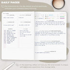 Clever Fox Self-Care Journal – Daily Reflection Notebook – Mental Health & Personal Development Planner, Meditation & Mood Log, A5 (Foggy Alps)