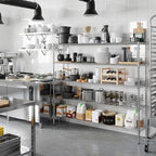 Regal Altair 14" Deep x 72" Wide x 64" Height Wire Shelving Kit | 5-Tier | NSF Commercial Storage Rack Unit