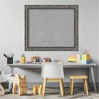 Amanti Art Black Framed Magnetic Board 24x28 Medium Vision Board for use with Magnets, 100% Metal Sheet to Display Items as Office Decor or for Home Organization in mudroom, Kitchen or Kids Room