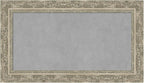Amanti Art Silver Framed Magnetic Board 16x28 Small Vision Board for use with Magnets, 100% Metal Sheet to Display Items as Office Decor or for Home Organization in mudroom, Kitchen or Kids Room