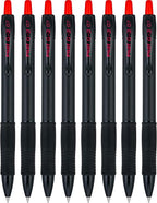 PILOT G2 Edge Red Premium Gel Roller Pens, 0.7 mm Fine Point Pens, Sensory Writing Experience, 8ct Box - Ideal for School, Journaling & Office Writing