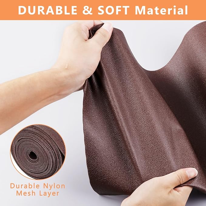 WochiTV Shelf Liner for Cabinets, Drawer Non Adhesive Non Slip Foam Mat for Kitchen, Pantry, Bathroom, Cupboard, Garage, Closet, Shelves, Drawer, Tool Box, Brown 11.8 x 118 inches