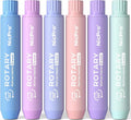 Nicpro 6 Pack Rotary Retractable Erasers, Soft TPE Rubber Twist Large Pencil Erasers in Cute Macaron Colors, Clean-Erasing Eraser for Kids & Students, School Office Supplies Stationary Set