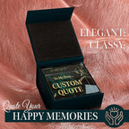 Custom Acrylic Sign Personalized, Custom Desk Name Plate, 18 Styles, (4"x4"), With Gift Box, USA Made by Acryluxe. (Luxurious)