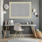 Amanti Art Silver Framed Magnetic Board 25x33 Medium Vision Board for use with Magnets, 100% Metal Sheet to Display Items as Office Decor or for Home Organization in mudroom, Kitchen or Kids Room