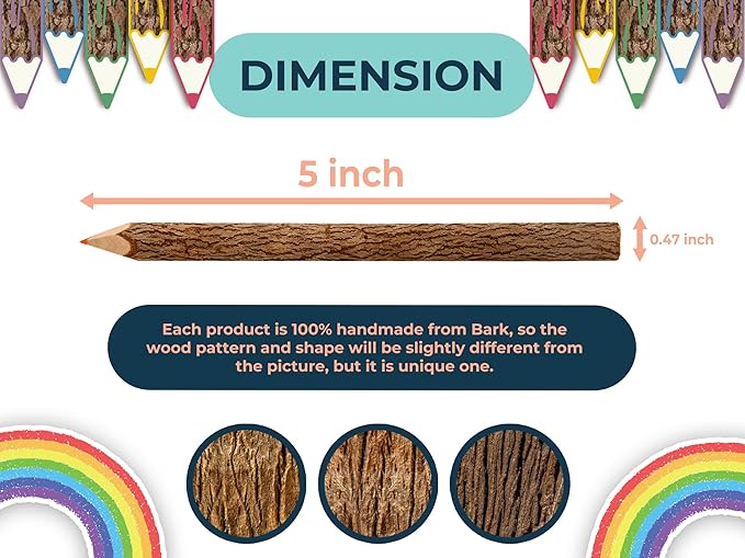 Assorted-Stick Twig Colored Outdoor Wooden Pencils Tree Child Camping Decorative Color