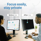 VINTEZ [2 Pack] 23.8 Inch 16:9 Privacy Screen for Computer Monitor and Laptop - Anti Glare Protector Film Blue Light Filter Eye Protection - Computer Screen Privacy Shield
