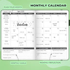 Clever Fox Planner – Undated Weekly & Monthly Planner for Productivity, Time Management & Goals – Organizer Journal – A5 (Dark Green)