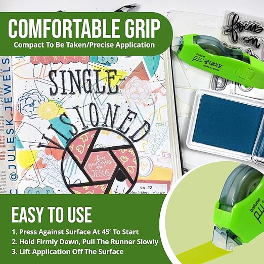 TAPE RUNNER - Double Sided Adhesive with Dispenser Roller Included - Acid Free, Sticky, Transparent - Ideal for Scrapbooking, Crafts & More - Retractable (315 inches per Cartridge), 20 Cartridge