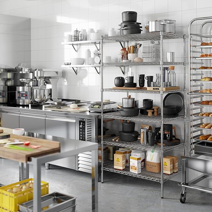 Regal Altair 24" Deep x 36" Wide x 74" Height Wire Shelving Kit | 6-Tier | NSF Commercial Storage Rack Unit
