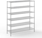 Regal Altair 24" Deep x 72" Wide x 86" Height Wire Shelving Kit | 6-Tier | NSF Commercial Storage Rack Unit