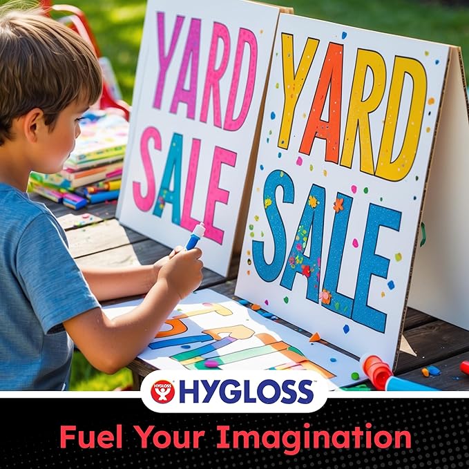Hygloss Large Poster Board 22x28 - 25 Poster Boards Bulk Pack - 10 Pt. Thickness White Poster Board Paper for Projects, Presentations, Displays, Signs, Crafts - Blank Posterboard Multipack 22" x 28"