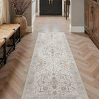 GENIMO Runner Rug 2'6"x6 Machine Washable Non Slip Vintage Hallway Runner Rug, Low Pile Lightweight Rugs for Indoor Entryway, Hallway, Kitchen and Corridor