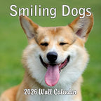 2026 Smiling Dogs Monthly Wall Calendar | Funny Happy Dogs Calendar September 2025 - December 2026