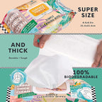 Juniper CLEAN Single Surface Cleaning Wipes Bleach Free, Thick & Large Dispose, All-Purpose Cleaner for Bathroom, Kitchen, Office, 100 Count Soft Flow, Biodegradable, Citrus Scent