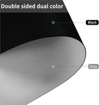 Zinkooat Leather Table Cover,1.8mm Thick,24x60 Inch Desk Cover,Large Desk Mat,Table Protector,Table Cover Protector,Desk Protector,Table Pad,(Black+Gray,24x60)
