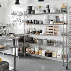 Regal Altair 14" Deep x 72" Wide x 74" Height Wire Shelving Kit | 5-Tier | NSF Commercial Storage Rack Unit
