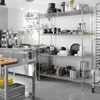 Regal Altair 24" Deep x 54" Wide x 74" Height Wire Shelving Kit | 4-Tier | NSF Commercial Storage Rack Unit