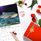 2026 Wall Calendar,Calendar 2026, November 2025 - December 2026, Wall Calendar Shark, 12" x 24" Opened,Full Page Months Thick & Sturdy Paper for Gift Perfect Calendar Organizing & Planning
