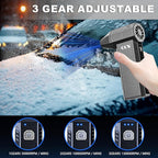 CCV Compressed Air Duster - 150000RPM Electric Air Duster for Cleaning Keyboard&PC 3 Gears Adjustable Rechargeable Cordless Jet Dry Blower Air Blower for Car and Home (F33-BLACK)